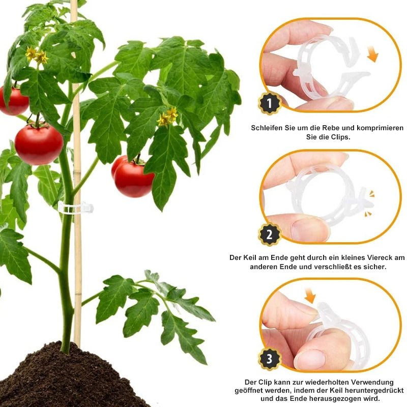 Clips de Support pour Plantes – Fixation Douce et Réutilisable