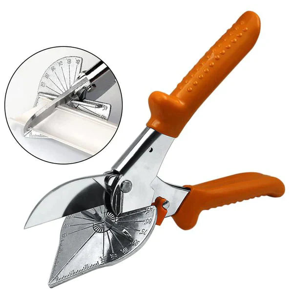 Cutter de précision multi-angles en acier inoxydable à poignée ergonomique