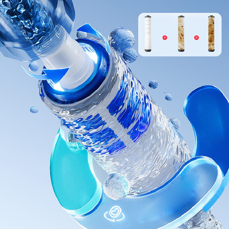 Pommeau de douche filtrant avec 4 modes de jet et filtre intégré