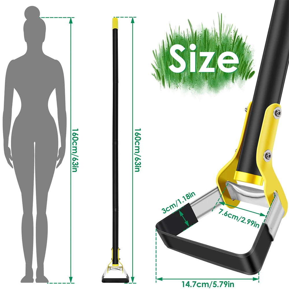 Binette de jardin ergonomique à long manche pour désherbage debout