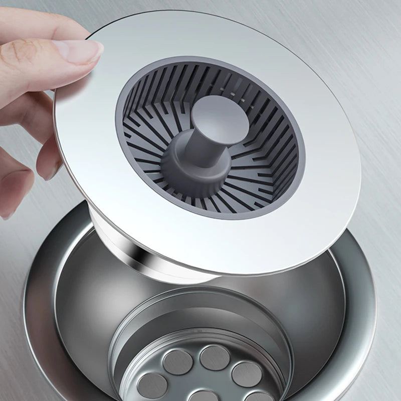 Filtre Évier Cuisine en Acier Inoxydable – Lot de 3 Anti-Bouchon