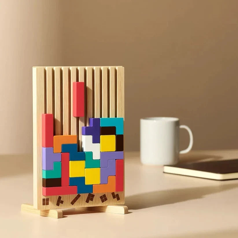 Puzzle Tetris pour bureau avec cartes modèles
