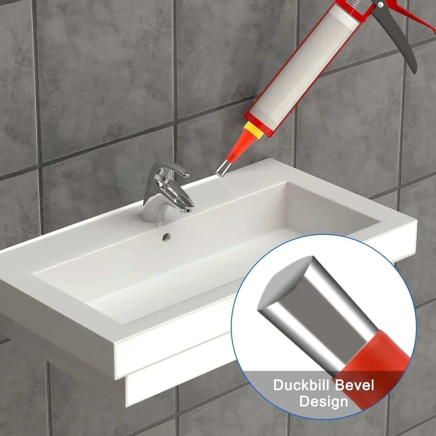 Kit d'embouts d'étanchéité universel pour joints silicone précis