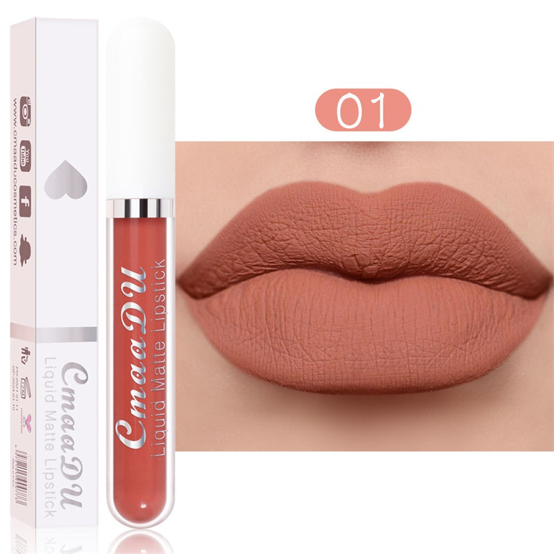 Rouge à Lèvres Mat Longue Tenue – Set de 18 Teintes Résistant à l'Eau