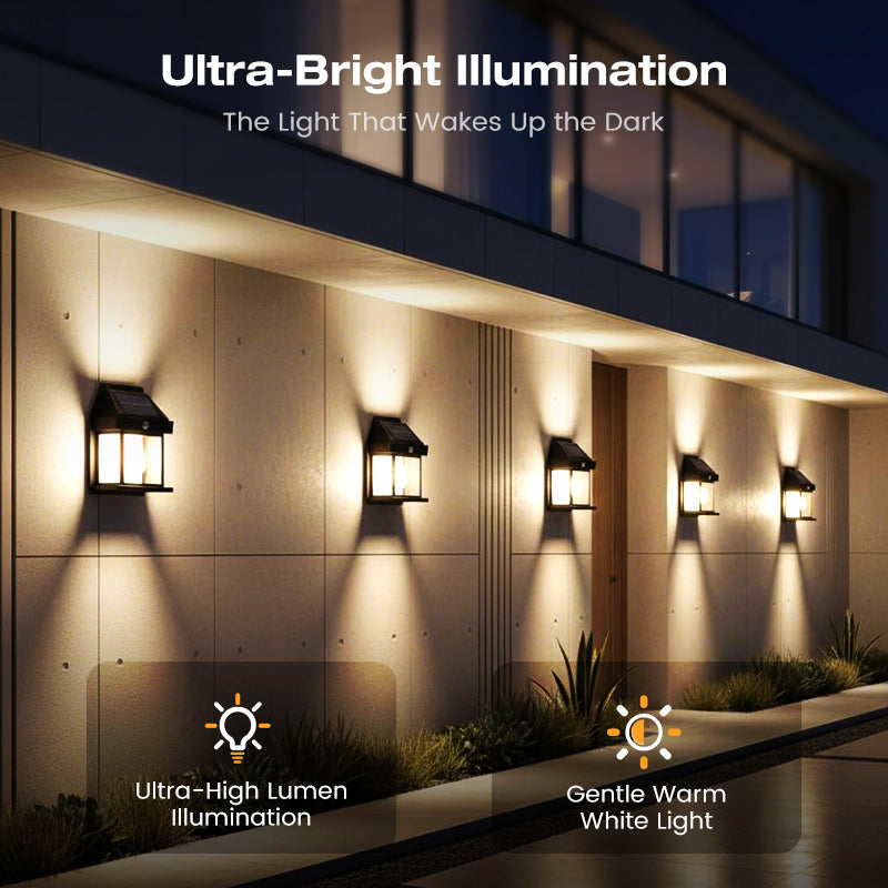 Lampe Solaire Extérieure avec Détecteur de Mouvement LED IP65