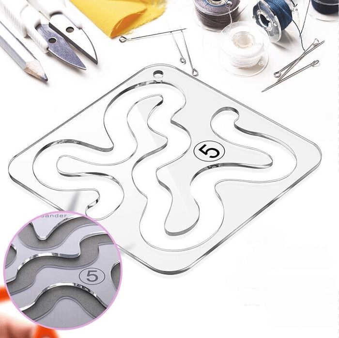 Gabarits de Quilting en Acrylique Transparent – Lot de 12 Formes Patchwork