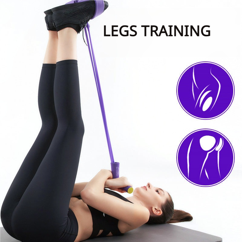 Bandes de Résistance Élastiques avec Poignées pour Renforcement Musculaire