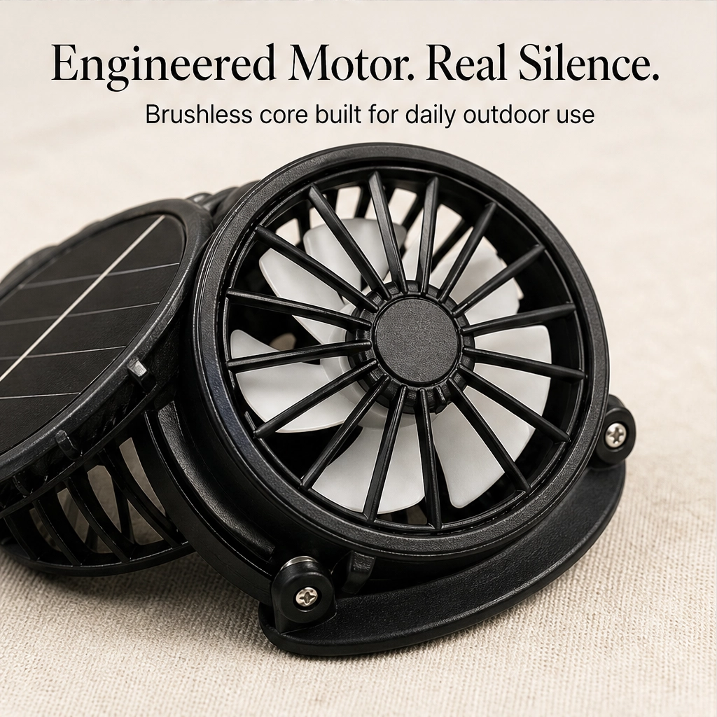 Chapeau solaire avec ventilateur intégré UPF50+ rechargeable 360°