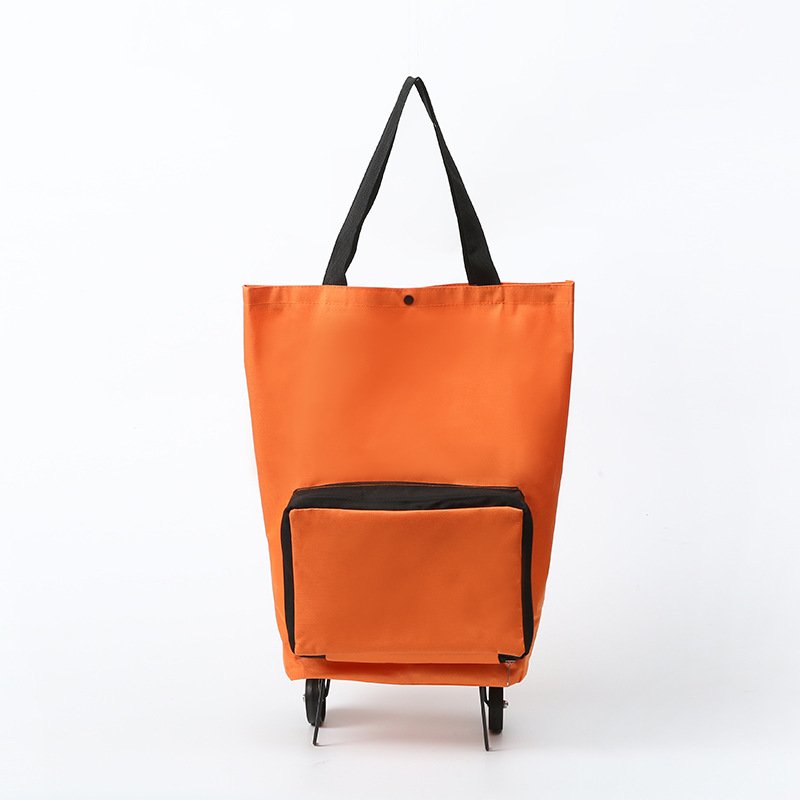 Sac de courses pliable à roulettes 2-en-1 – Chariot 20 kg compact