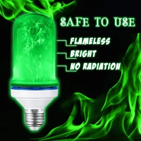 Ampoule LED Effet Flamme Vacillante avec Capteur de Gravité E26