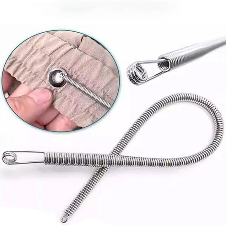 Enfile-Cordon Flexible en Acier Inoxydable pour Vêtements et Sacs