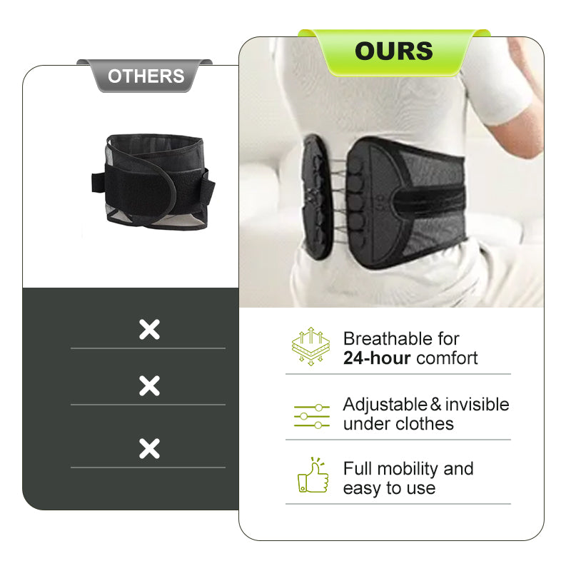 Ceinture Lombaire Ergonomique Légère et Ajustable pour le Dos