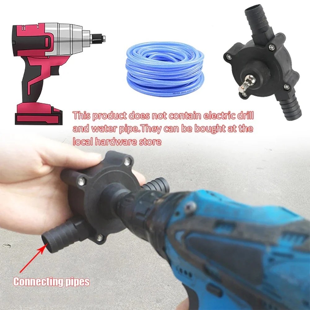 Pompe de Transfert Auto-Amorçante pour Perceuse – Compacte et Polyvalente