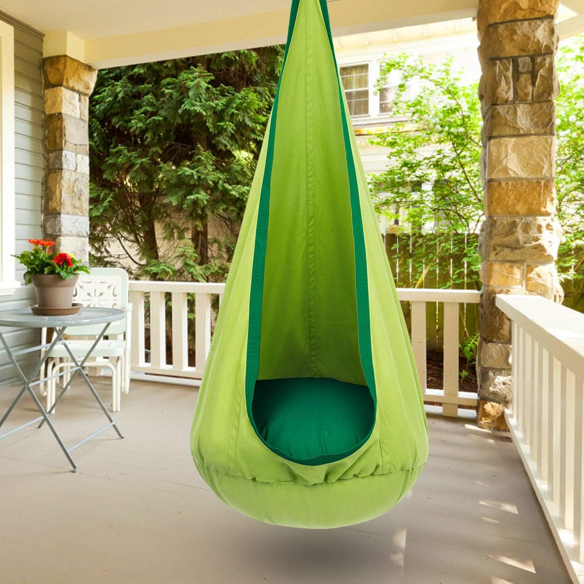 Hamac en Coton 160x68 cm pour Jardin, Balcon et Intérieur
