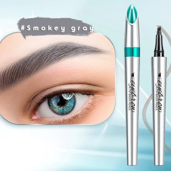 Crayon à sourcils waterproof effet microblading – Pointe fine longue tenue