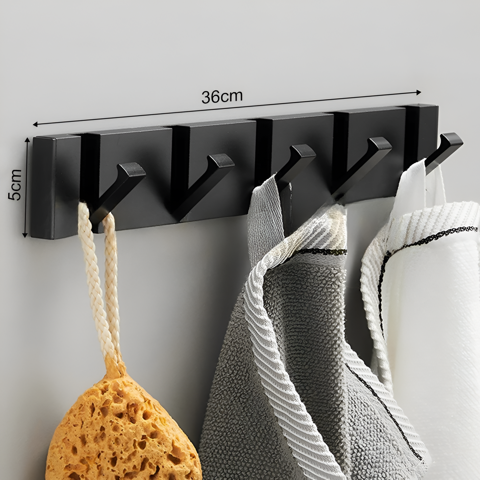 Crochet Mural Pliable Adhésif en Aluminium – Sans Perçage
