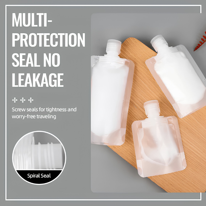 Set de Flacons de Voyage Anti-Fuite 40 Pièces avec Entonnoir