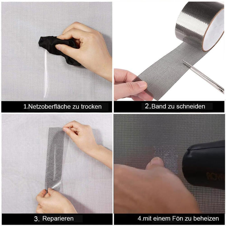 Patch de Réparation pour Moustiquaire en Fibre de Verre – Fenêtres et Portes