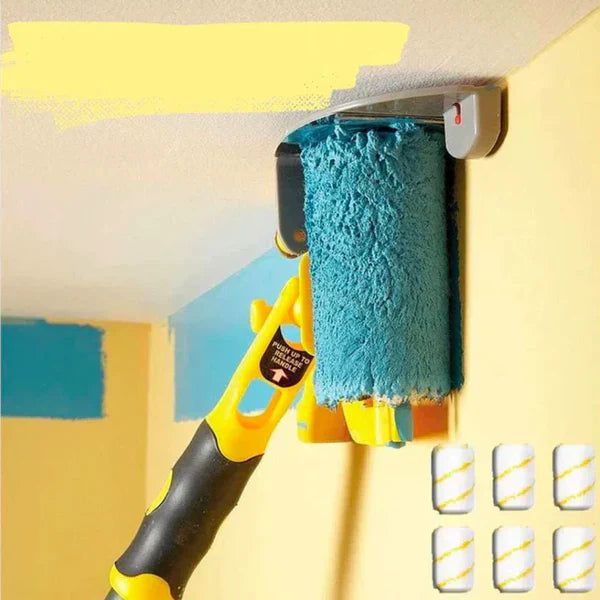 Guide de Peinture pour Bords Précis – Rouleau Anti-Éclaboussures