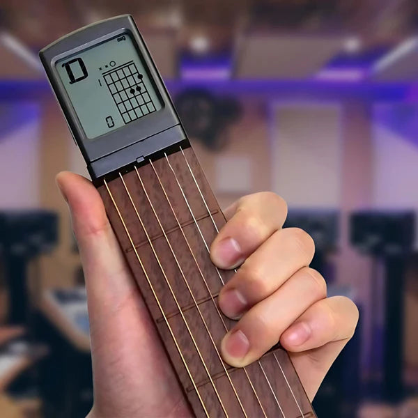 Entraîneur de Guitare Portable avec Métronome et Tableau d'Accords