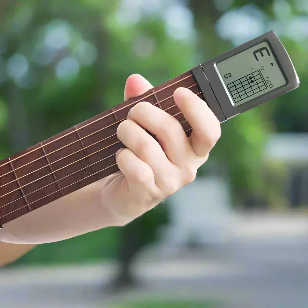 Entraîneur de Guitare Portable avec Métronome et Tableau d'Accords