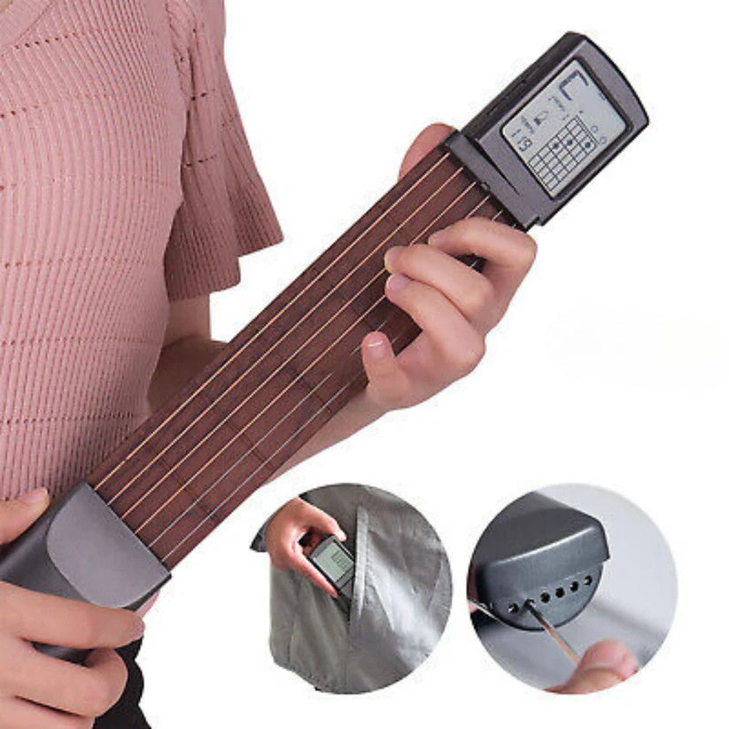 Entraîneur de Guitare Portable avec Métronome et Tableau d'Accords