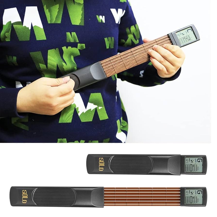 Entraîneur de Guitare Portable avec Métronome et Tableau d'Accords