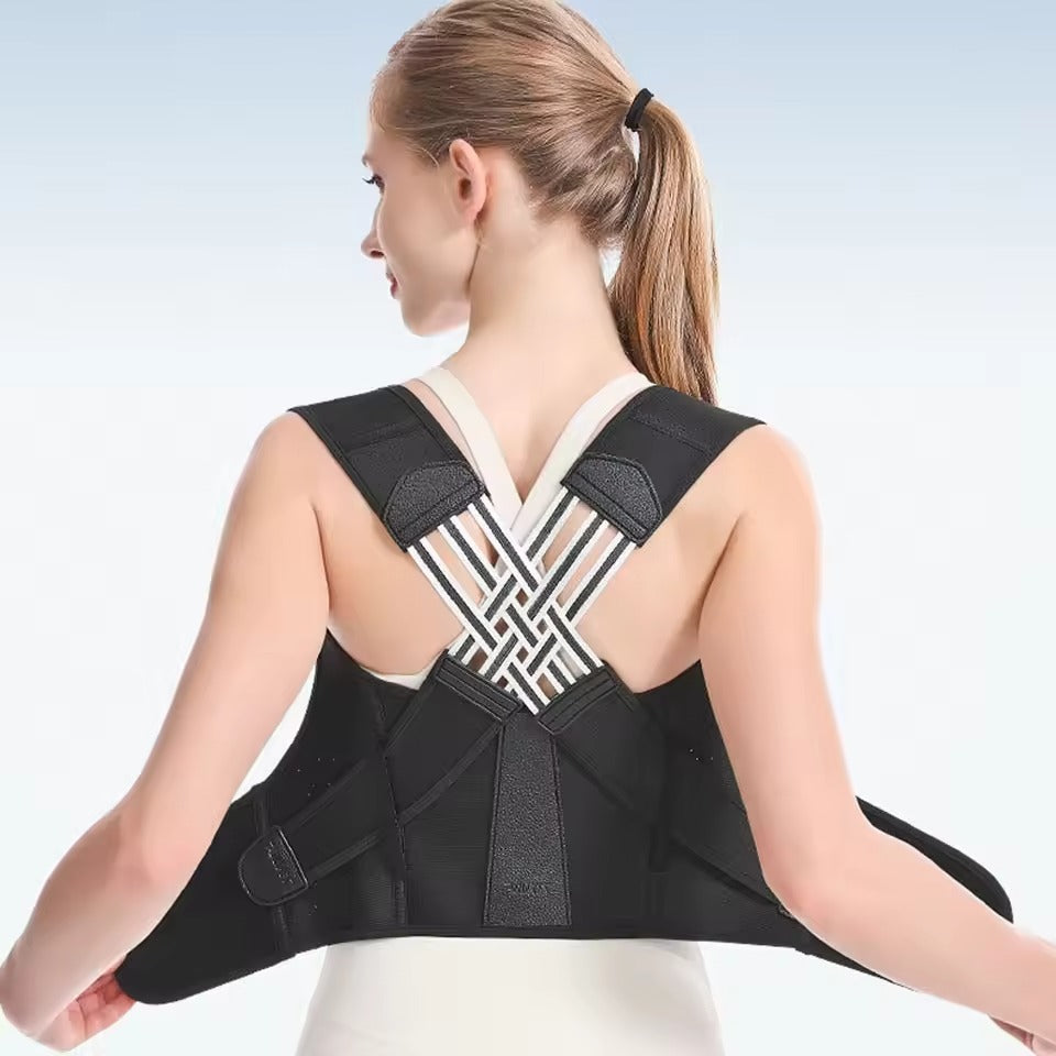 Correcteur de Posture Respirant en Mesh et Spandex – Unisexe