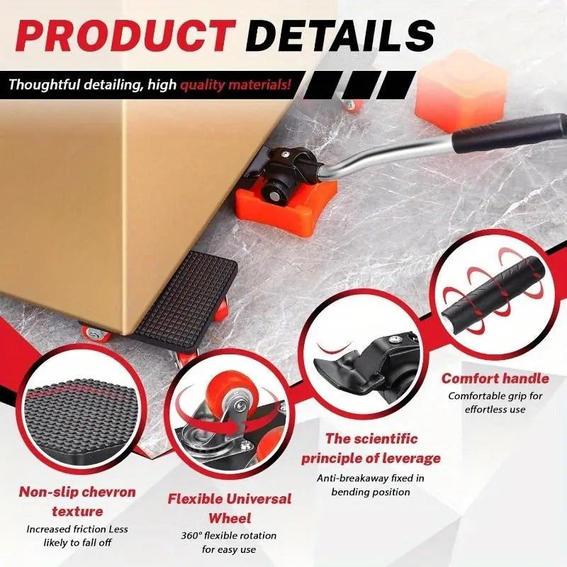 SafeLift™ – Déplacer les meubles sans effort et sans abîmer le sol pour une sécurité maximale [50% de réduction]