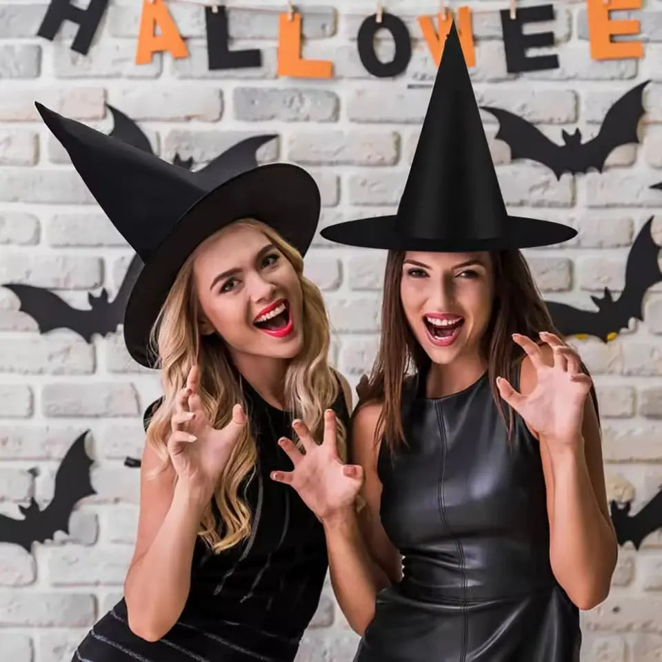 Hexenhüte™ – Ambiance effrayante inoubliable pour Halloween et fêtes [6 + 6 Gratuit]