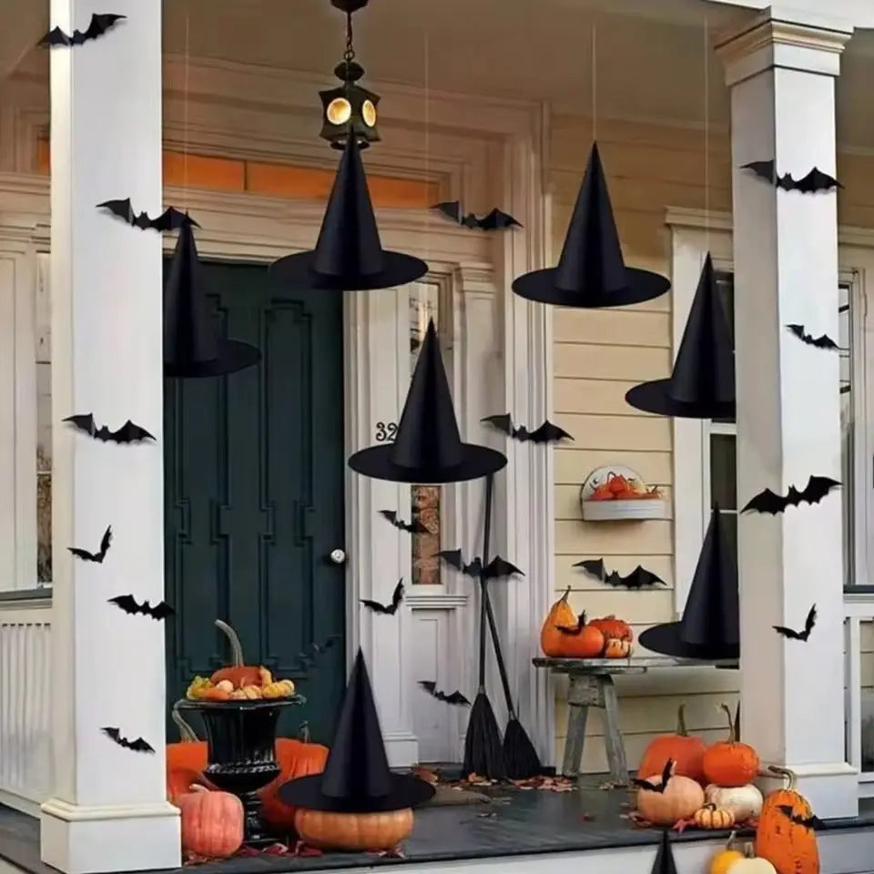 Hexenhüte™ – Ambiance effrayante inoubliable pour Halloween et fêtes [6 + 6 Gratuit]