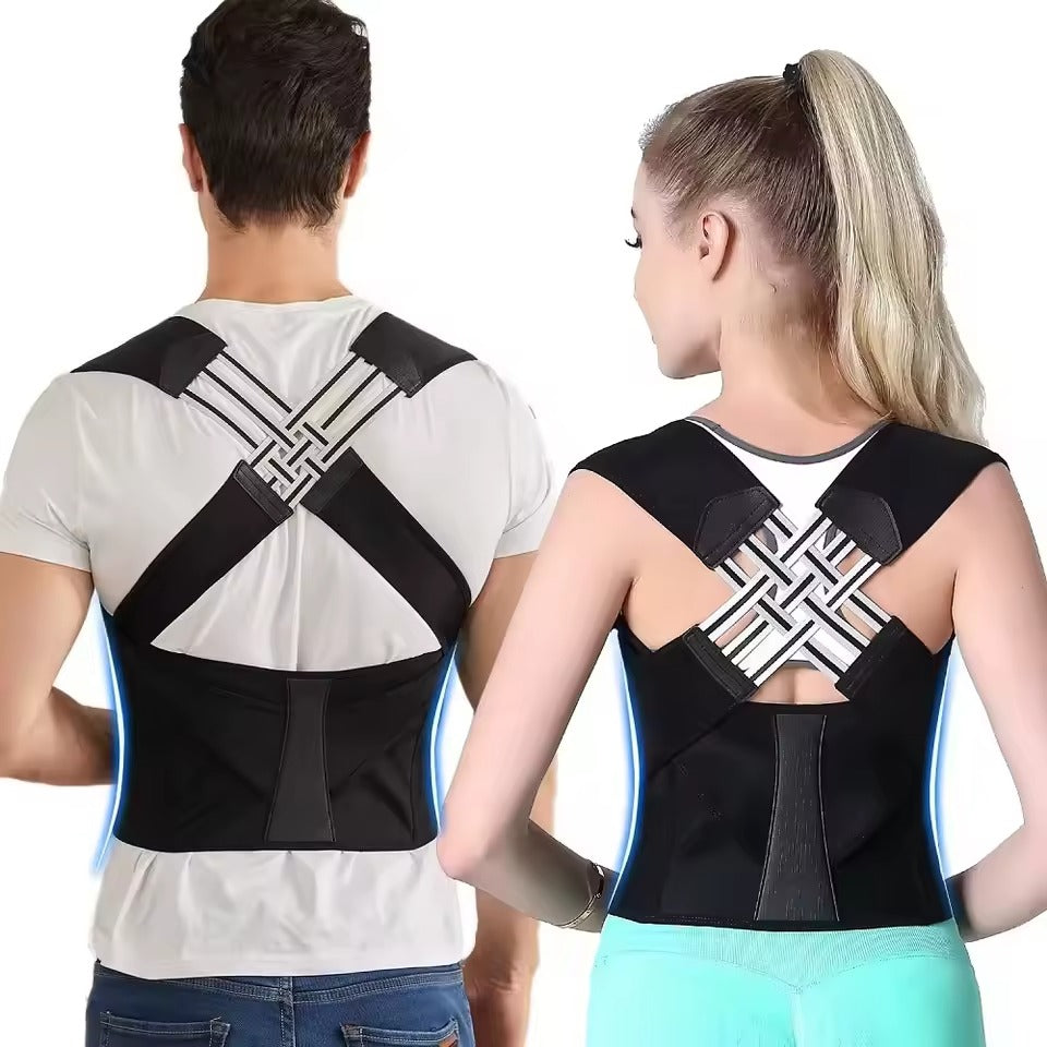 Correcteur de Posture Respirant en Mesh et Spandex – Unisexe