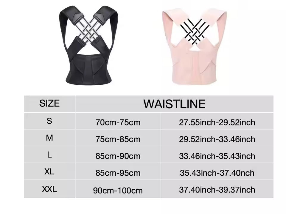 Correcteur de Posture Respirant en Mesh et Spandex – Unisexe