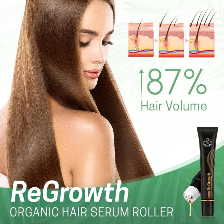 Sérum Capillaire Nourrissant au Roller – Cheveux Forts et Brillants