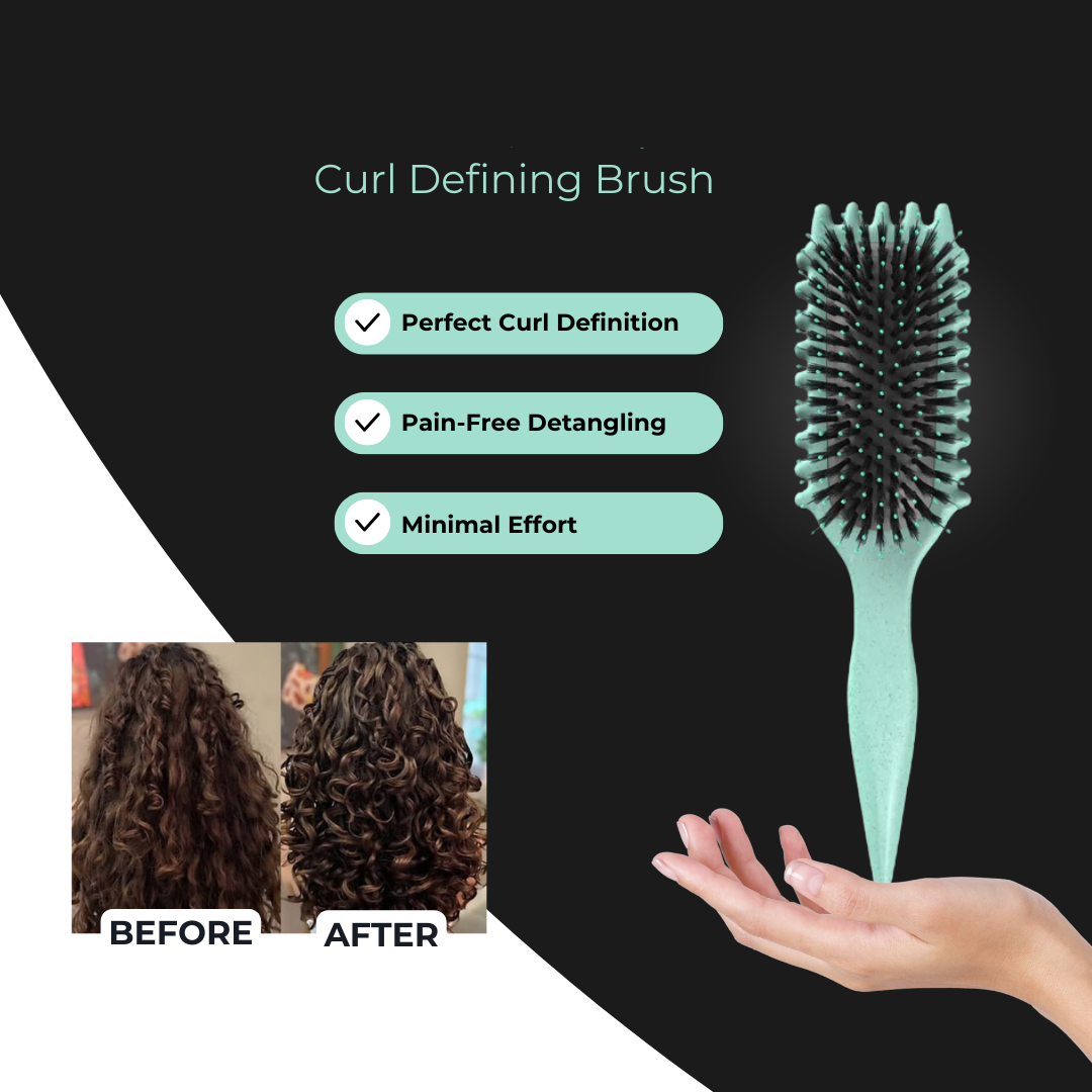 Brosse à Boucles pour Cheveux Bouclés et Ondulés – Anti-Frisottis
