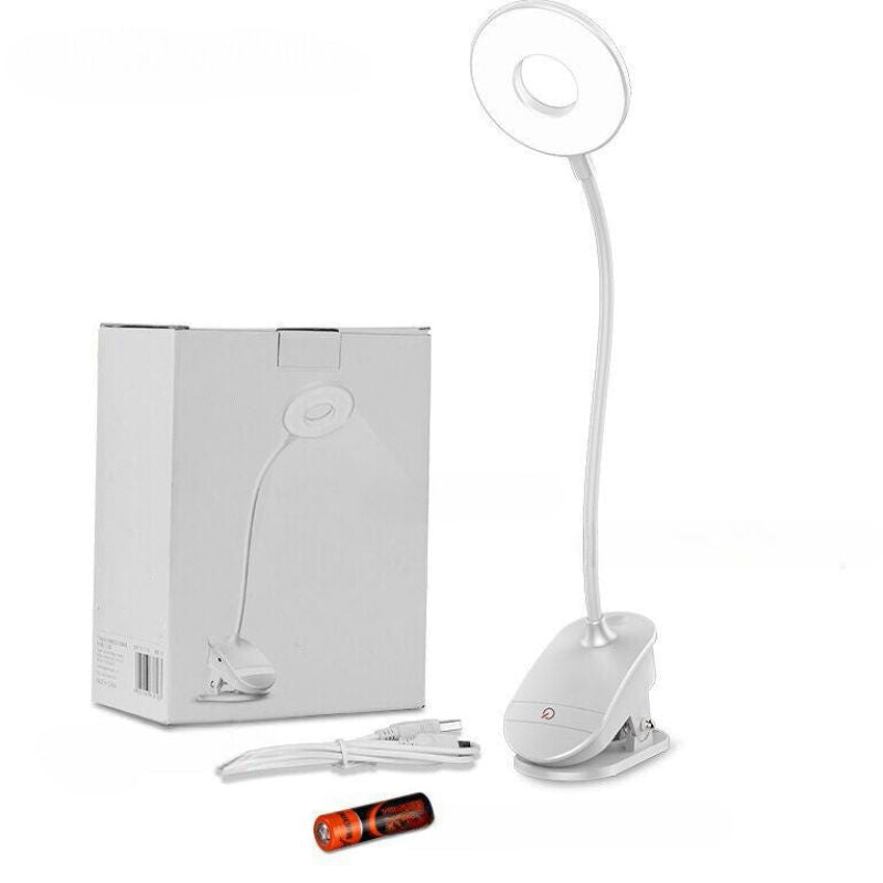 Lampe LED Annulaire à Pince pour Bureau – Lecture et Travail sans Fatigue