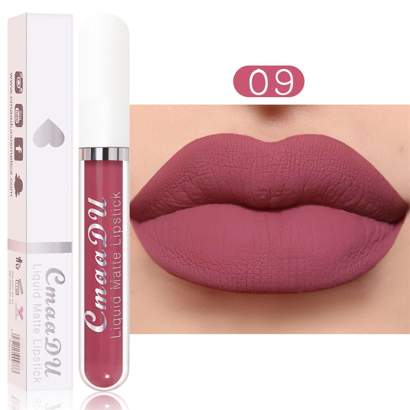 Rouge à Lèvres Mat Longue Tenue – Set de 18 Teintes Résistant à l'Eau