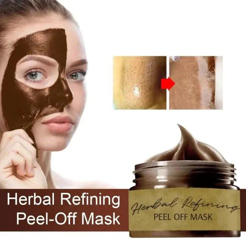 Masque Visage Peel-Off au Ginseng et Caféine – Pores Affinés et Peau Éclatante
