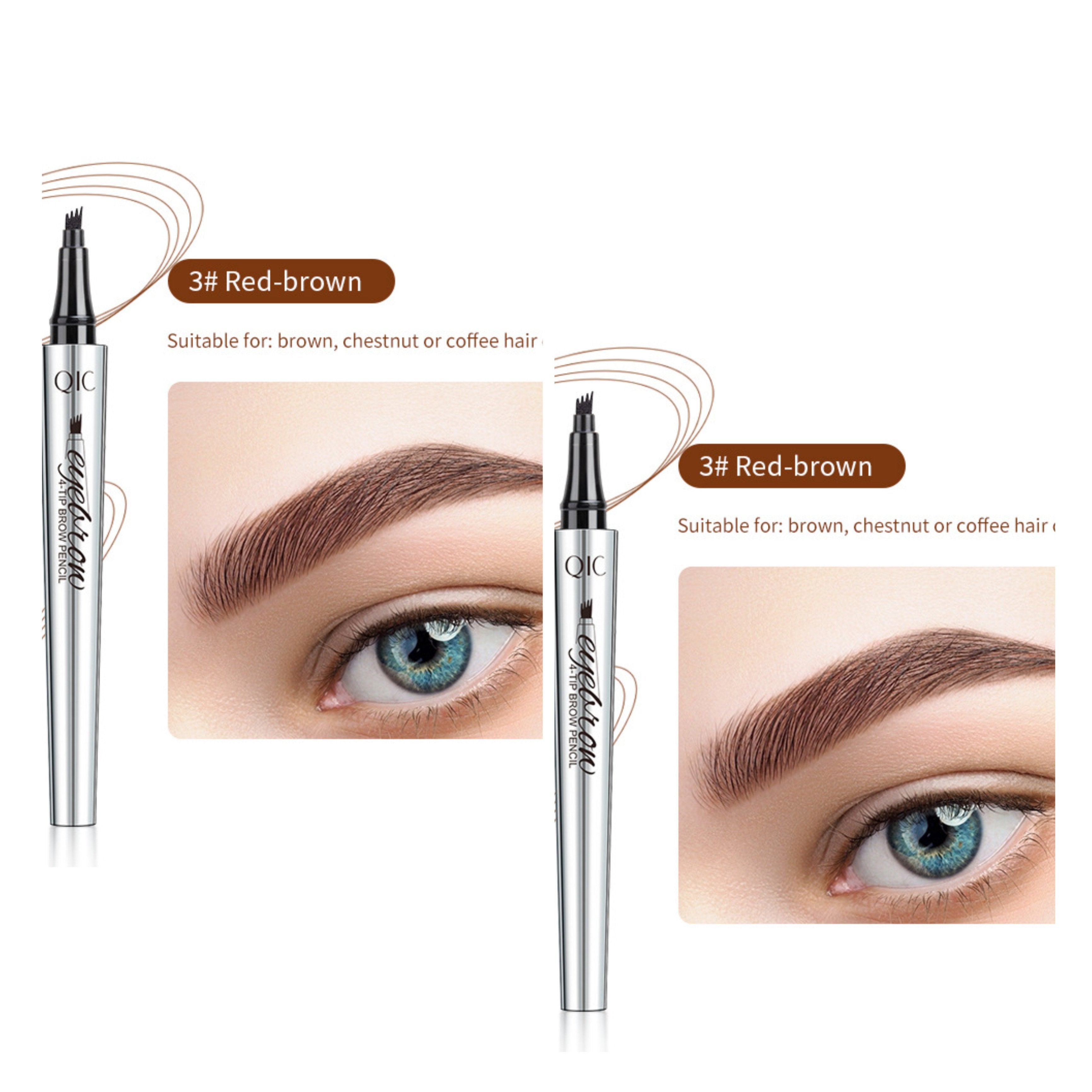 Crayon à sourcils waterproof effet microblading – Pointe fine longue tenue