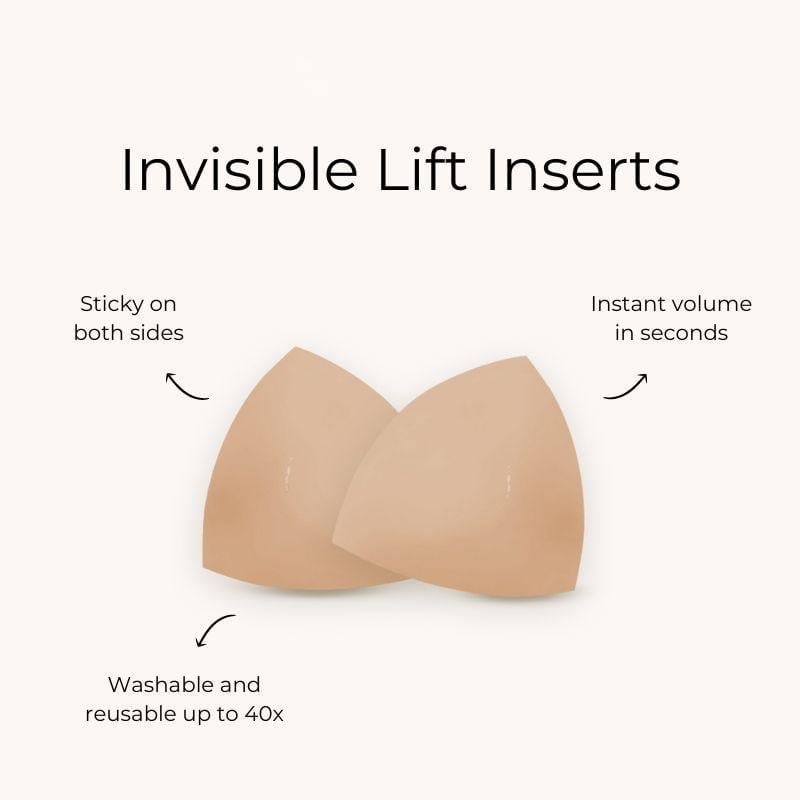 Inserts Liftants Autocollants Réutilisables pour Décolleté Push-Up