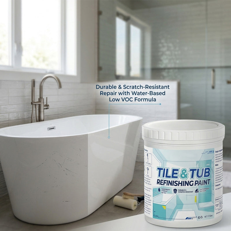 Peinture carrelage imperméable à base d'eau – Salle de bain et cuisine