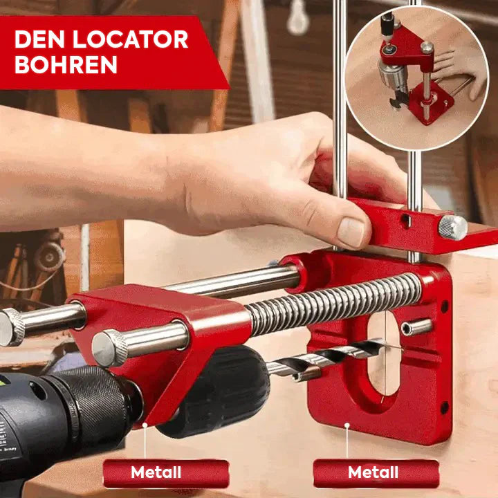 Guide de perçage précis en acier allié pour bois et béton