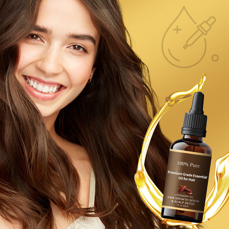 Huile Capillaire au Romarin Bio – Hydratation et Brillance Intense