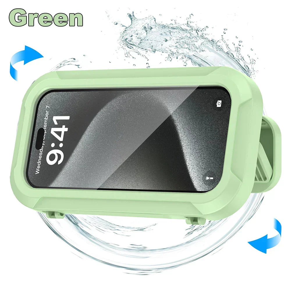 Support Téléphone Douche Étanche IPX6 avec Bras Télescopique Réglable