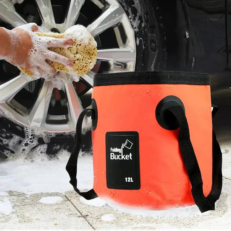 Seau pliable en PVC – Seau d'eau portable pour camping et maison