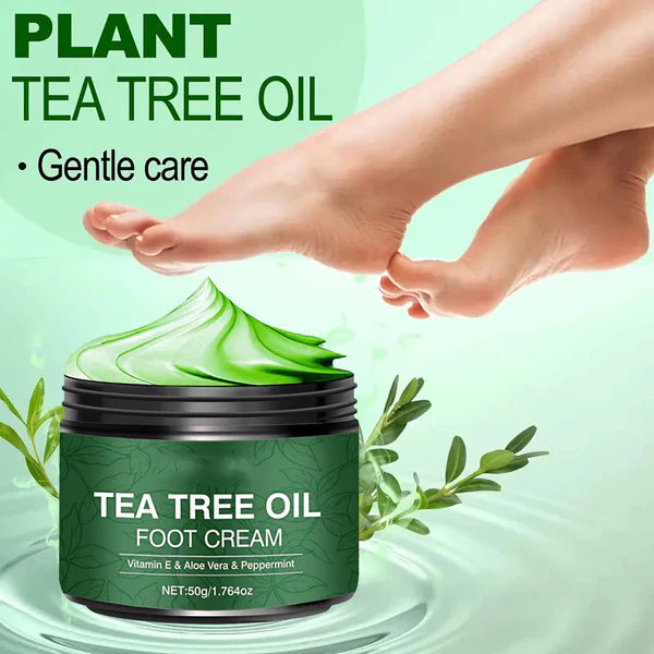 Crème Rafraîchissante pour les Pieds à la Menthe Poivrée et Aloe Vera