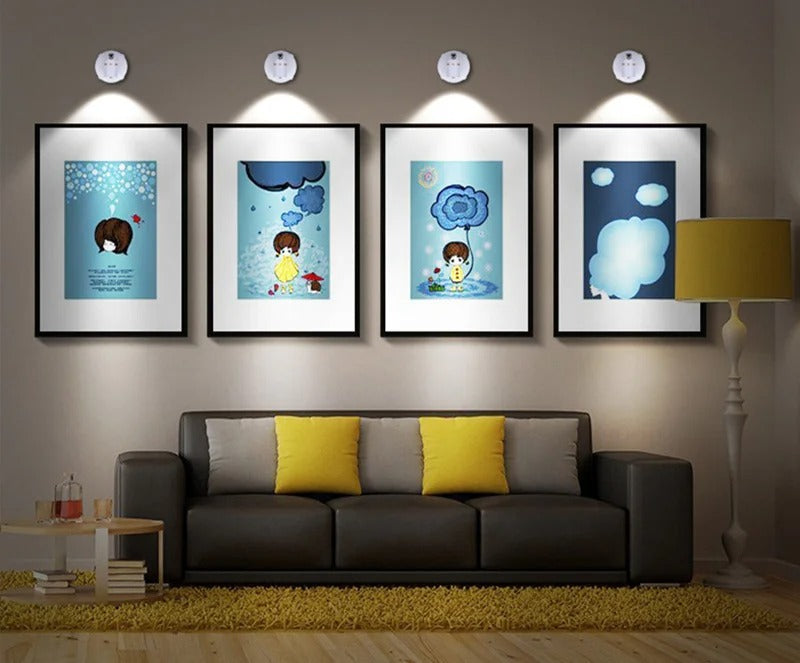 Projecteur LED sans fil avec fonction de gradation et télécommande