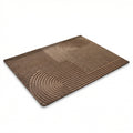 Tapis d'entrée à motif géométrique avec dessous antidérapant