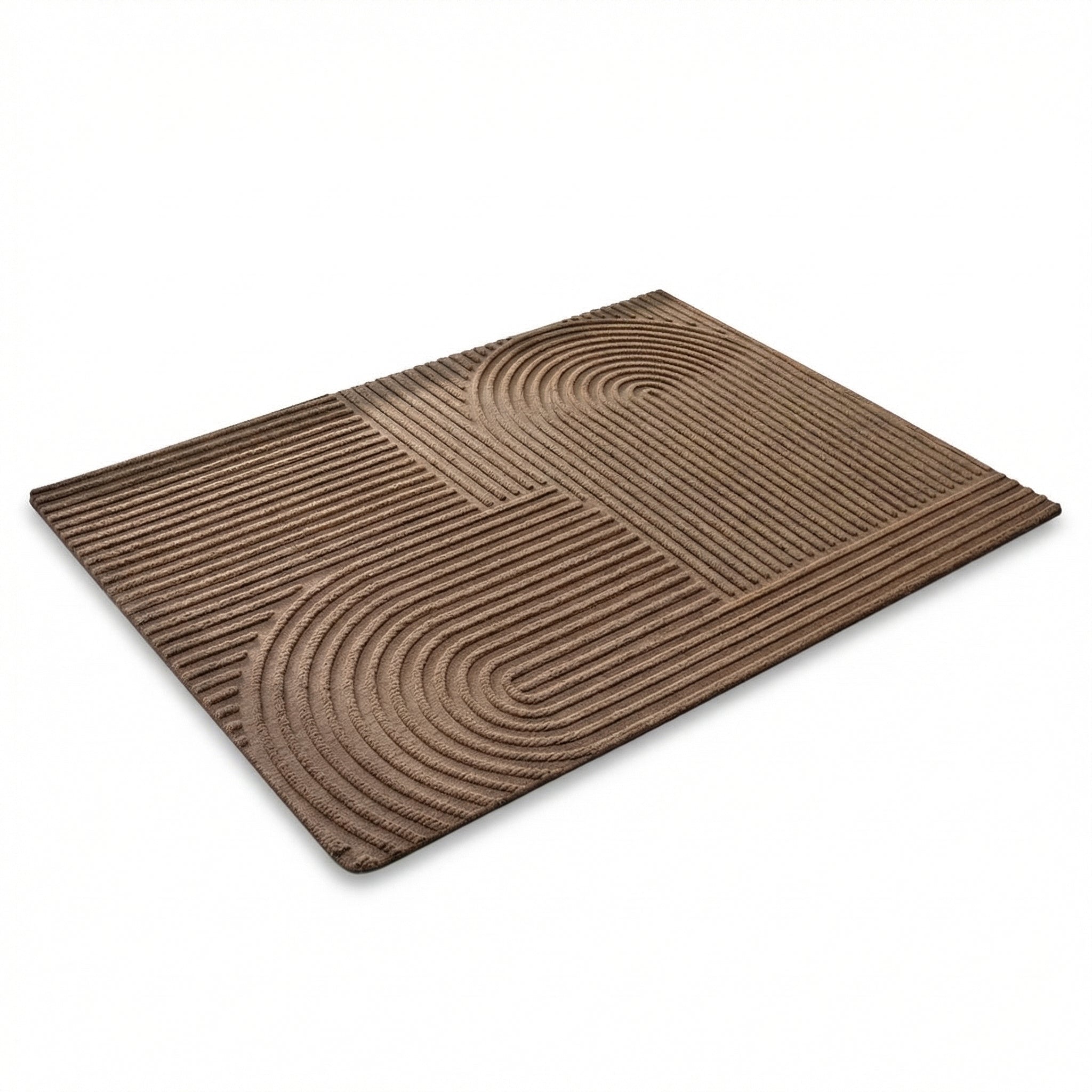 Tapis d'entrée à motif géométrique avec dessous antidérapant