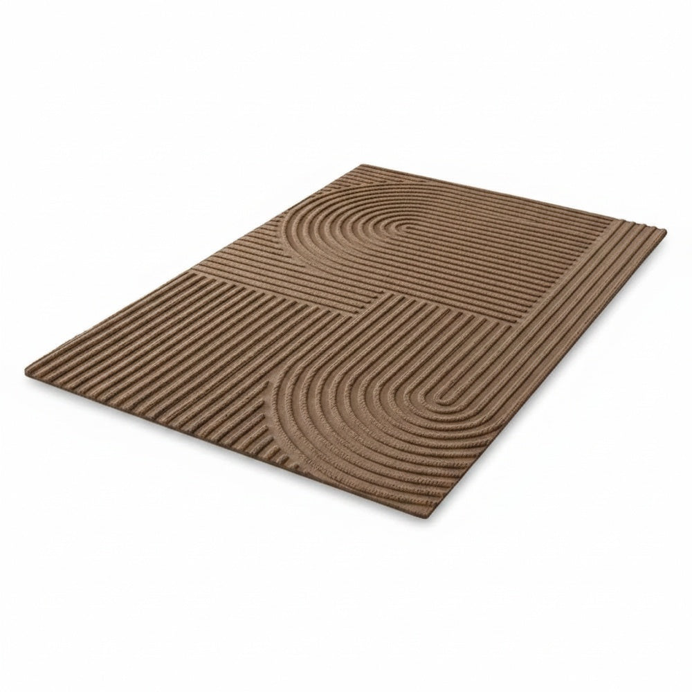 Tapis de sol avec motif en arc et structure nervurée pour intérieur et extérieur